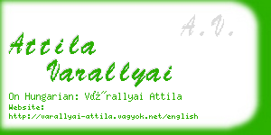 attila varallyai business card